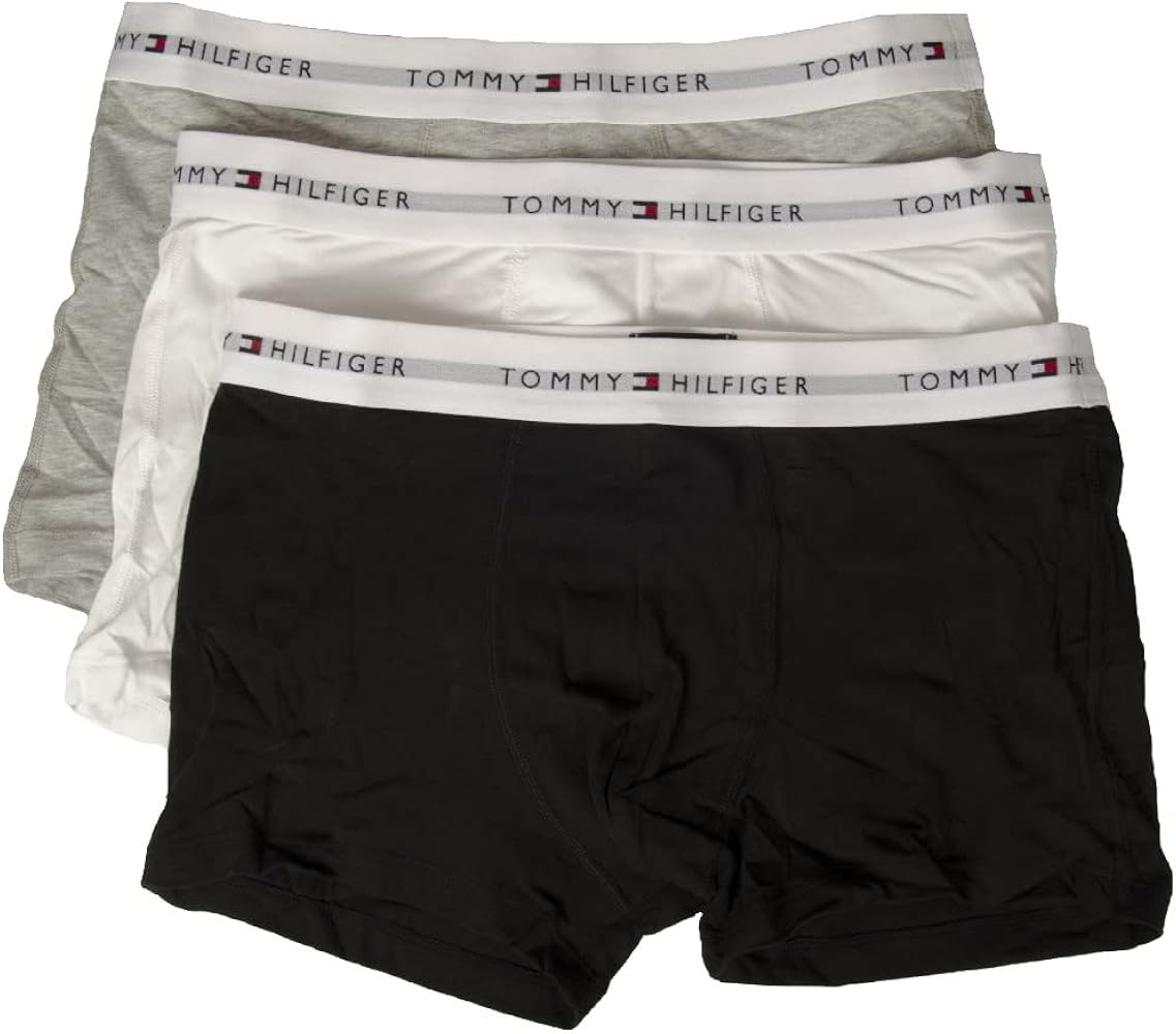 Tommy Hilfiger TH men's boxer pack 3 pieces visible elastic stretch cotton underwear article UM0UM02761 TRUNK 3P