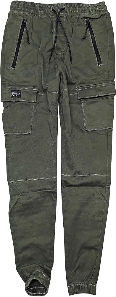 Hollister California Men's Epic Flex Skinny Jogger Twill Cargo Pants HOM-48