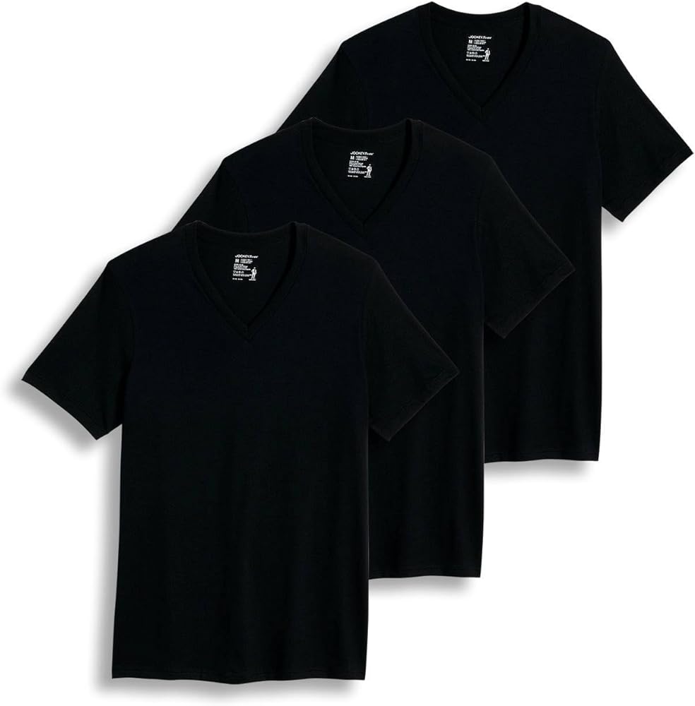 Jockey Men's Undershirt Classic V-Neck - 3 Pack