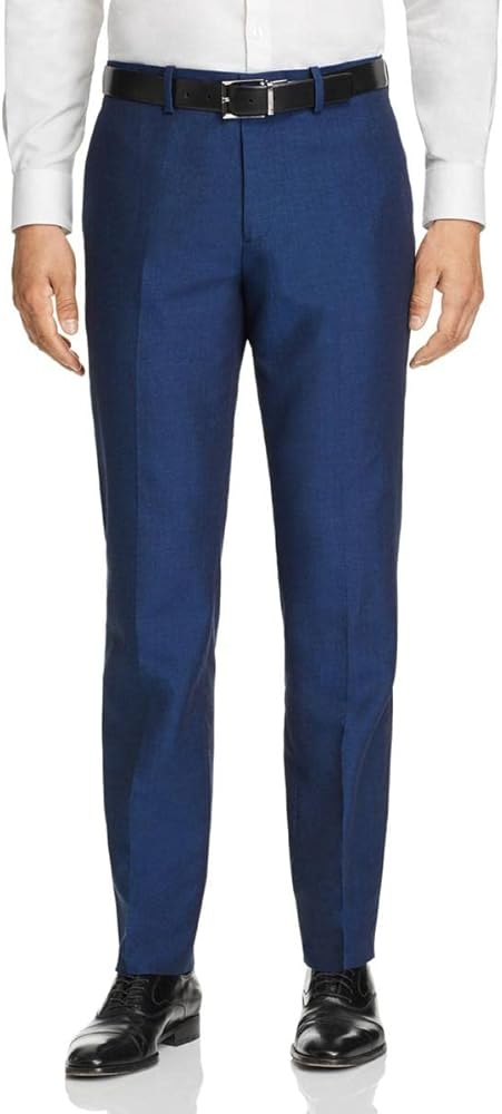 Theory Mens Tailored Dress Pants Slacks, Blue, 31W x 34L