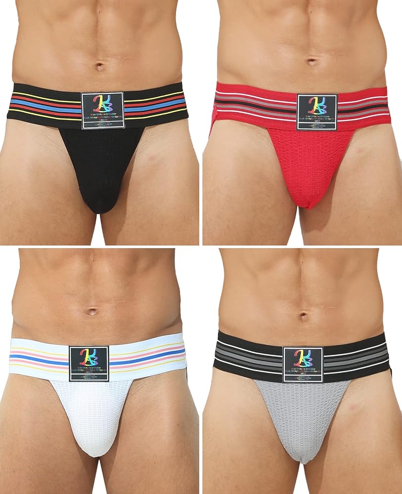 Men's cotton breathable sexy underwear jockstrap sports comfort thong