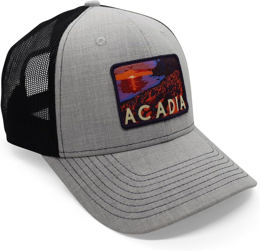 Acadia National Park Trucker Hat Woven Patch