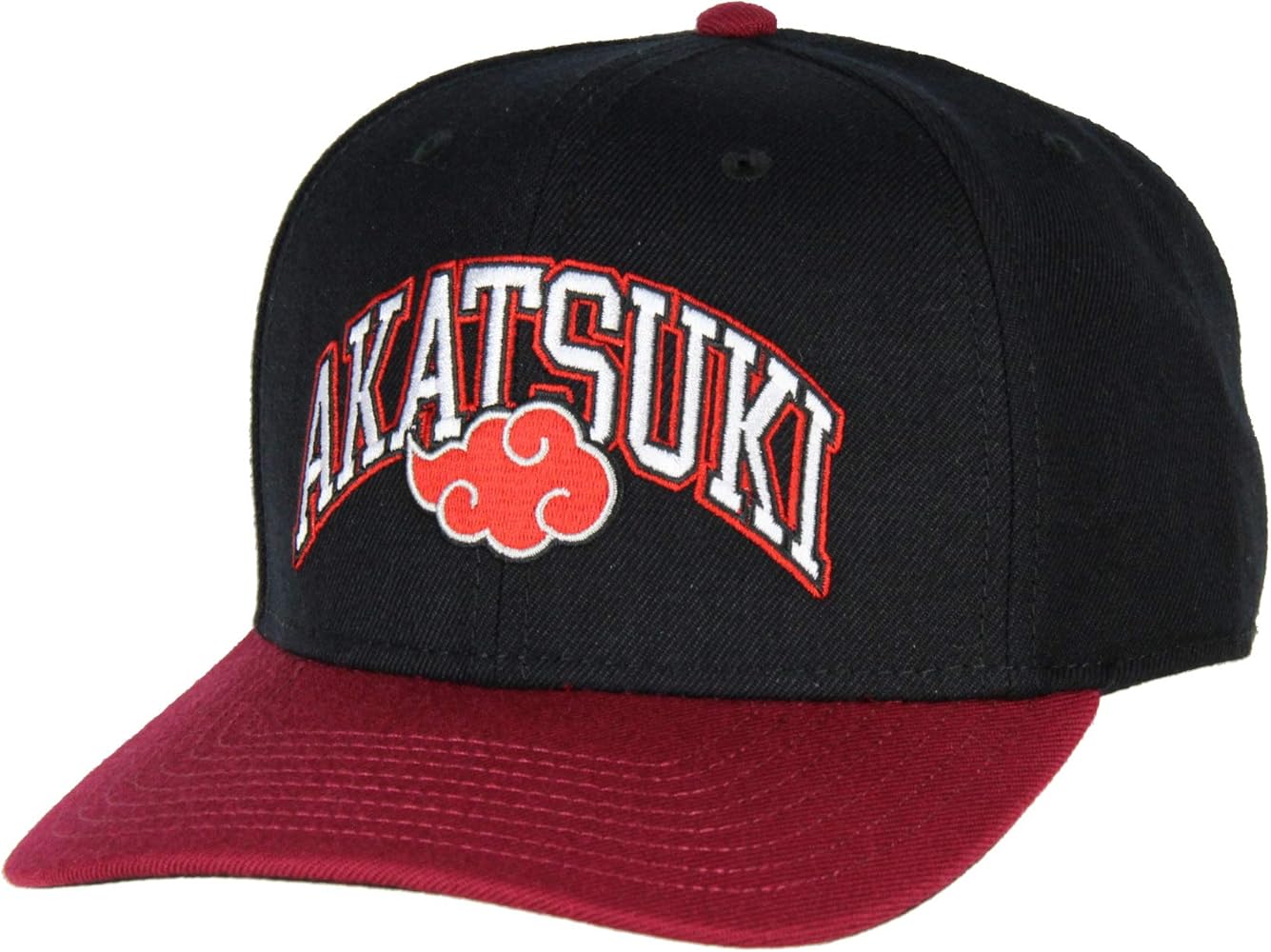 Naruto Akatsuki Sasuke Red Cloud Emblem Adjustable Snapback Hat Cap