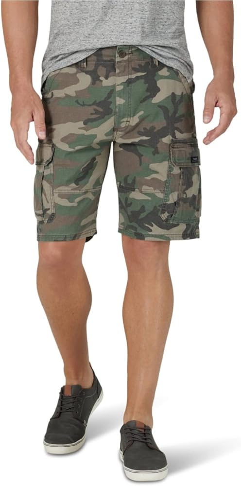 Wrangler Jeans Co Camo Relaxed Fit Stretch Cargo Short - 30