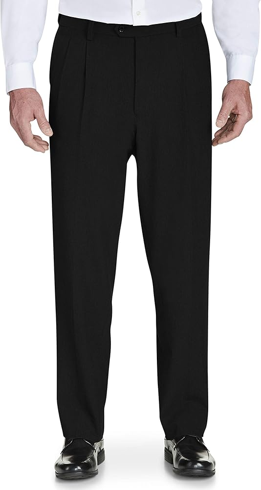 Gold Series by DXL Big and Tall Easy Stretch Dress Pants - Unhemmed