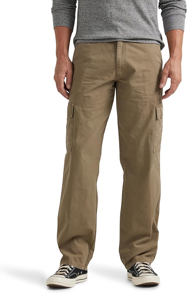 Wrangler Authentics Men's Twill Relaxed Fit Cargo Pant (Logan)