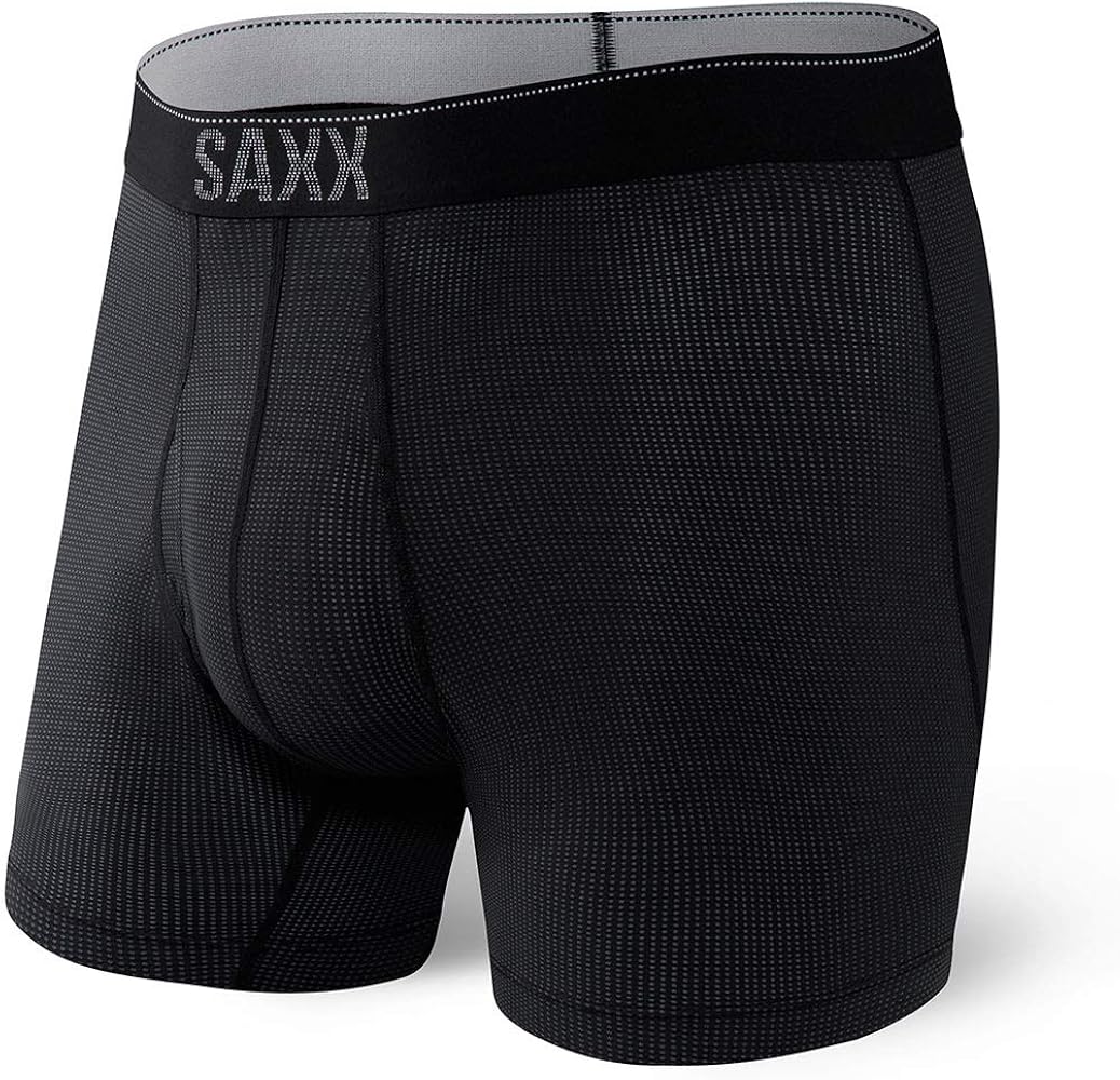 SAXX Men's Underwear – Quest Quick Dry Mesh Boxer Briefs with Built-in Pouch Support, Underwear for Men