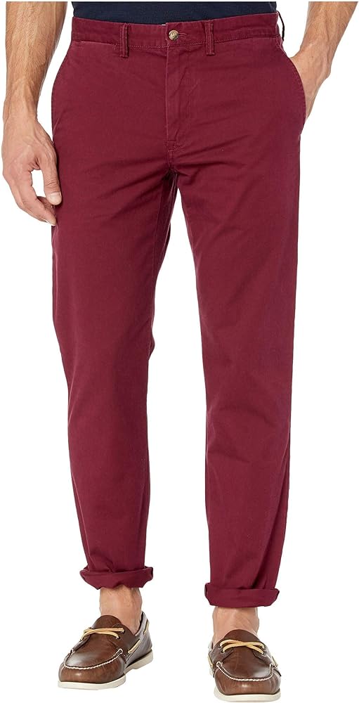 Ralph Lauren Mens Stretch Straight Casual Chino Pants, Red, 32W x 32L