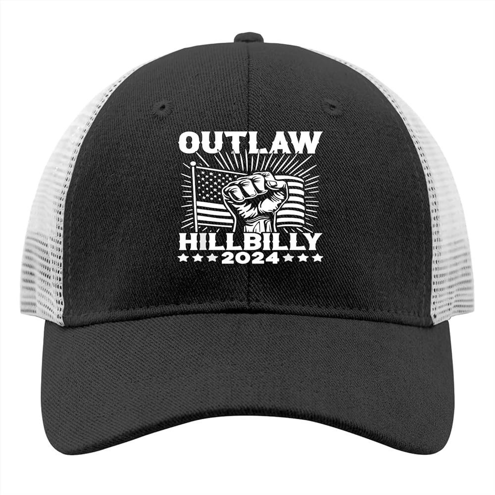 Trump Vance 2024 Trump J.D. Vance Outlaw Hillbilly Golf Hat Custom Hats