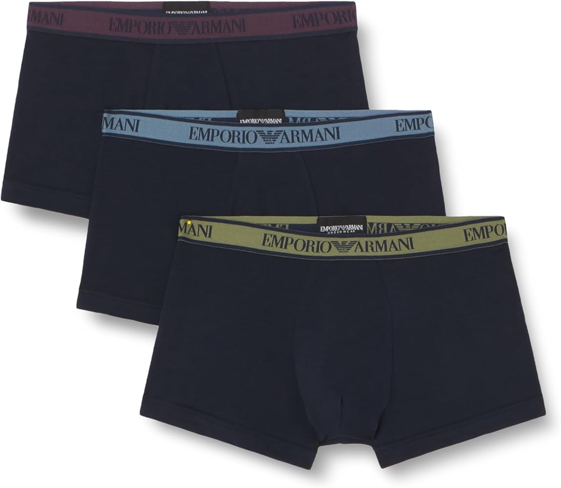 Emporio Armani Men's Core Logoband 3-Pack Trunk