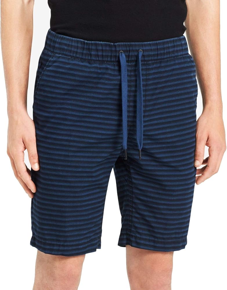 Calvin Klein Mens Pull-On Casual Walking Shorts, Blue, Large