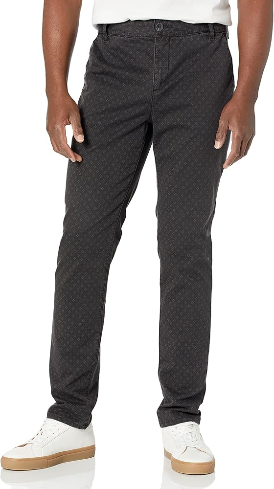 PAIGE Men's Stafford Printed Slim Fit Trouser Pant