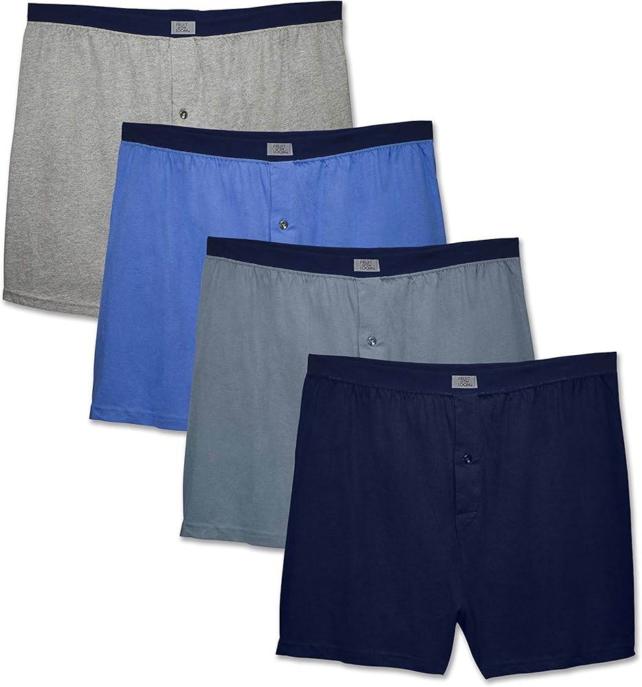 Fruit of the Loom Men's 5 Pack Extended Size Boxers