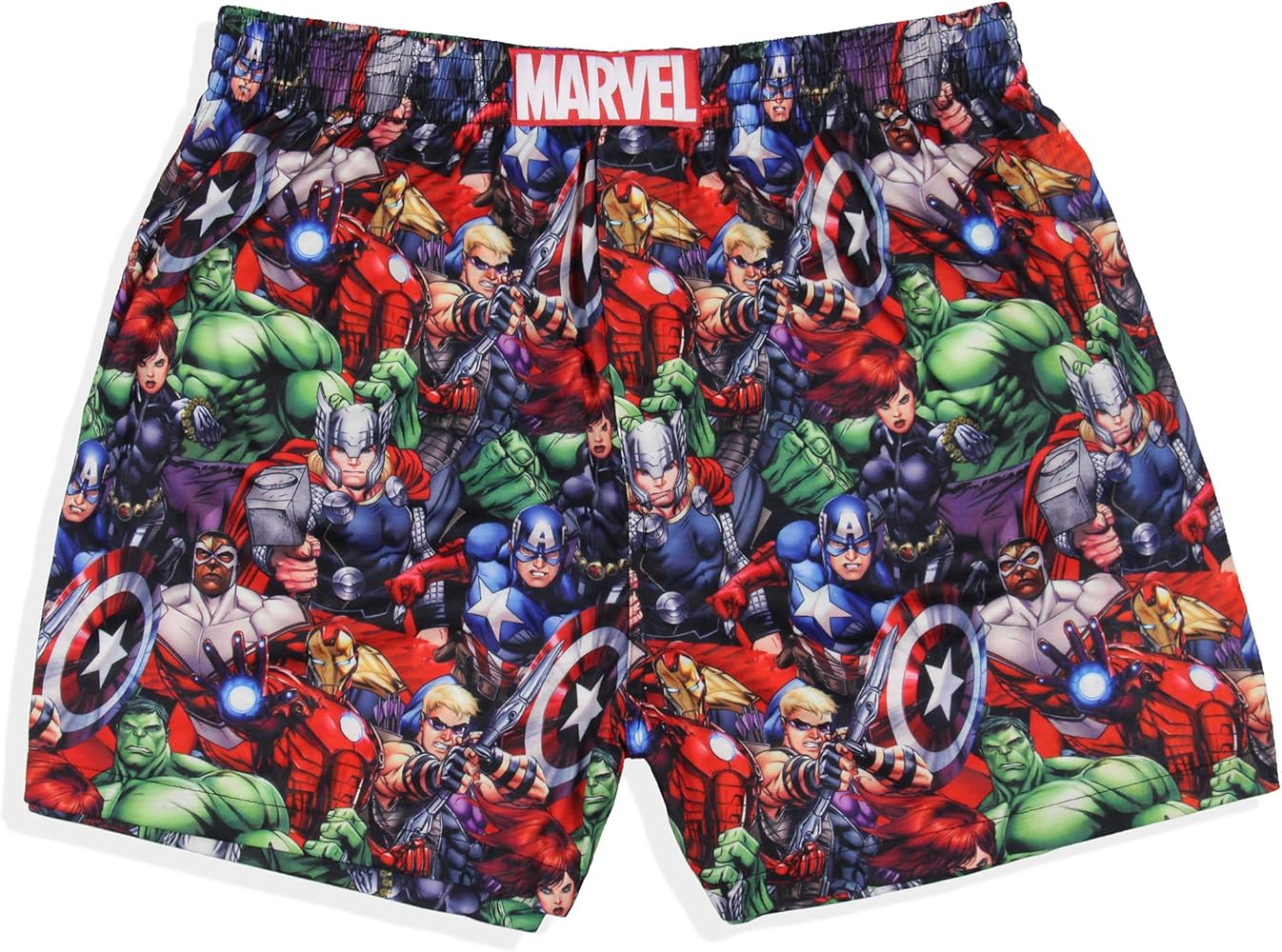 Marvel Men's Avengers Superhero Characters Repeat Print Boxers Underwear