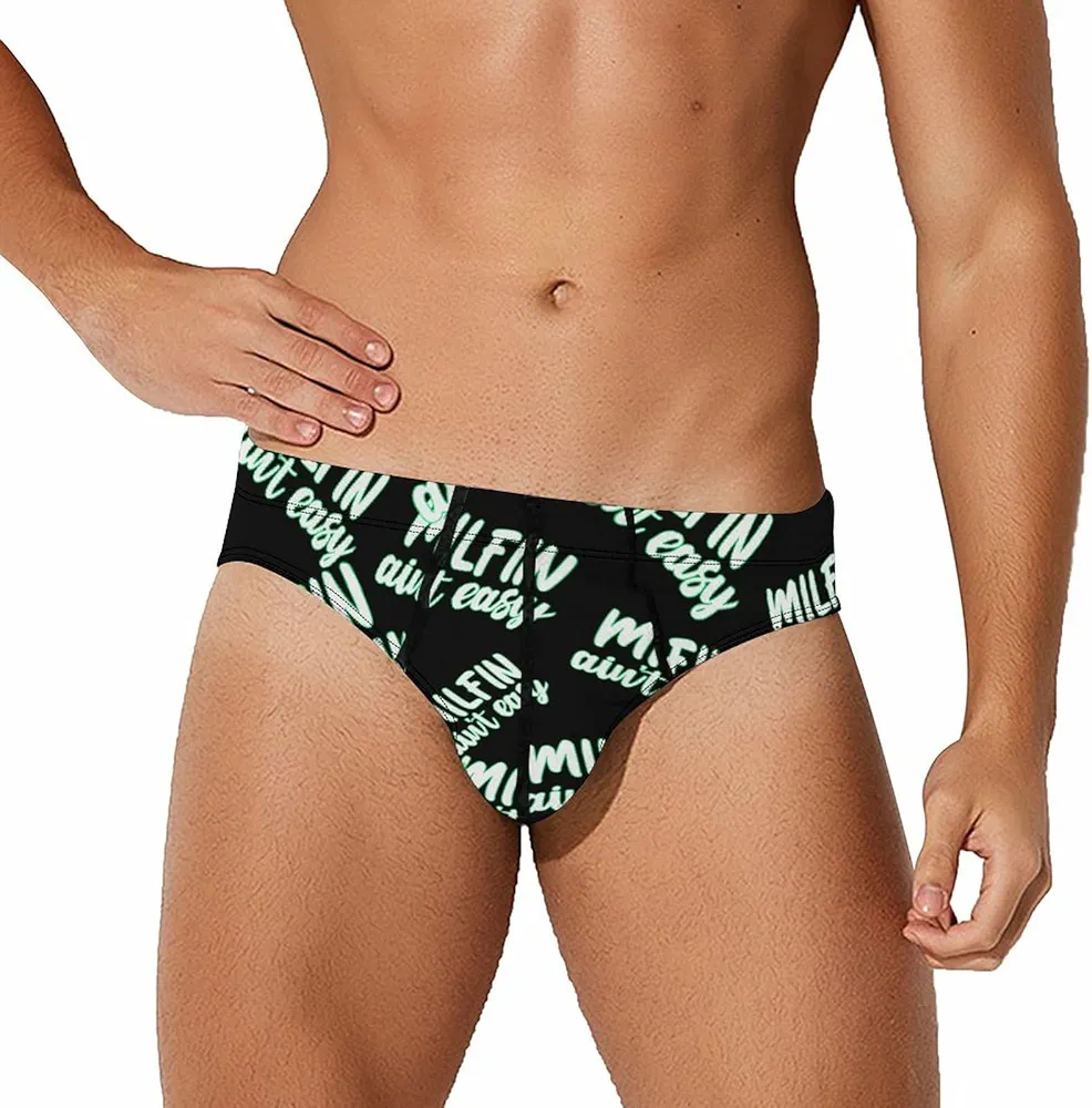 MILF'N Ain't Easy Men's Briefs Low Rise Stretch Underwears Breathable Comfort Underpants