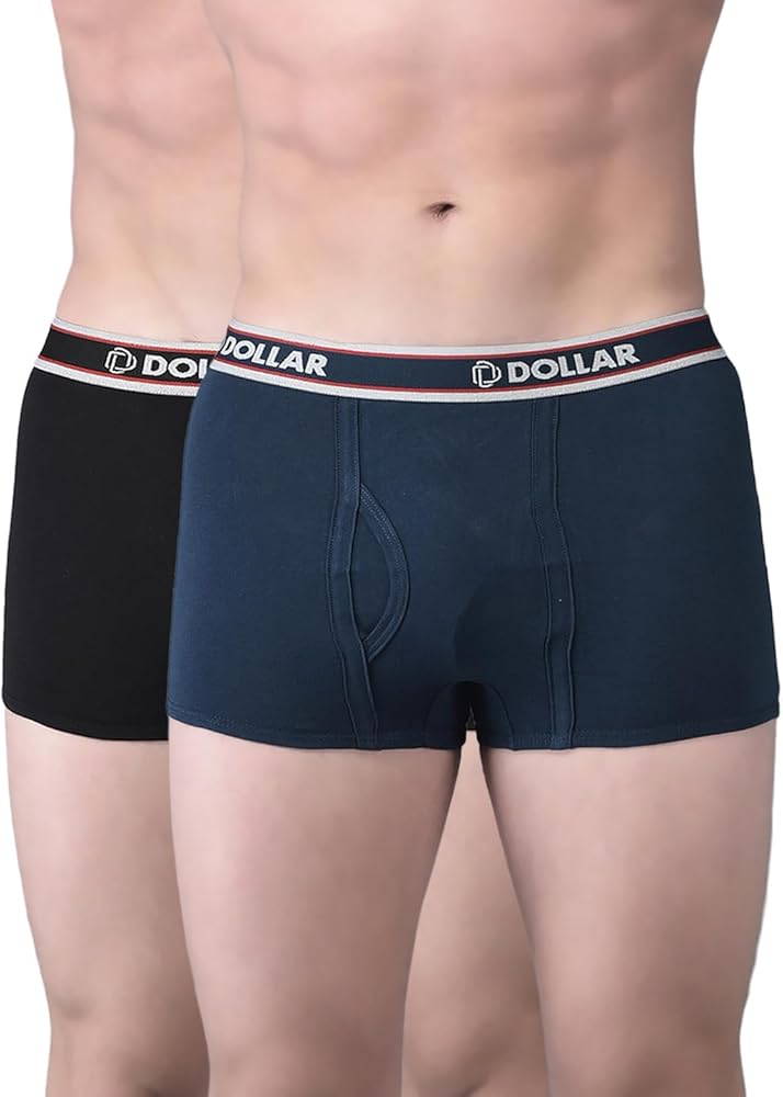 DOLLAR BIGBOSS Men's Cotton Blend Mini T/E Regular Trunks (Color & Print May Vary) (Pack of 1)