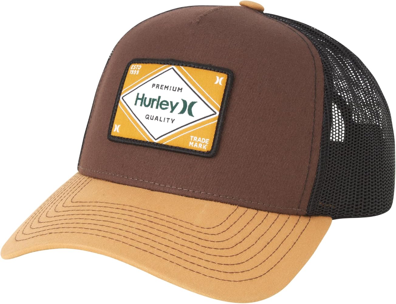 Hurley Men's Caps - Sinclair Trucker Mesh Baseball Cap - Snap Back Hats for Men