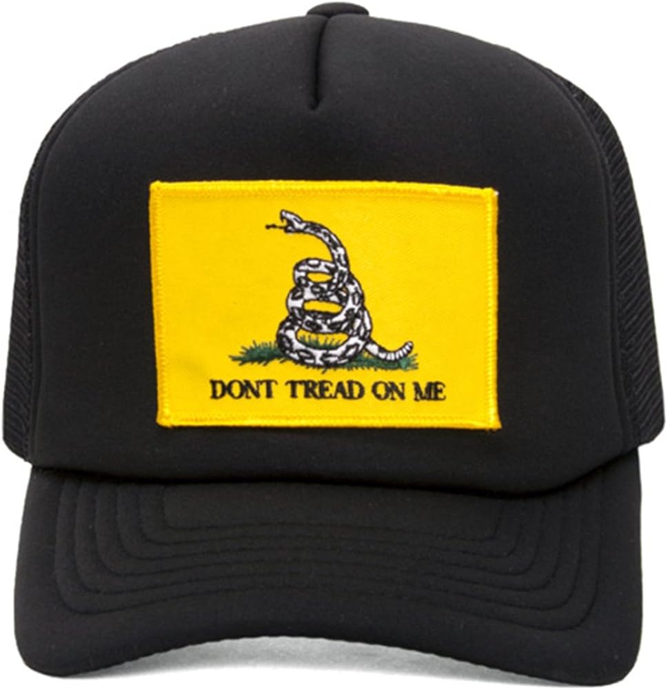 Military Patch Adjustable Trucker Hats - Don't Tread on Me