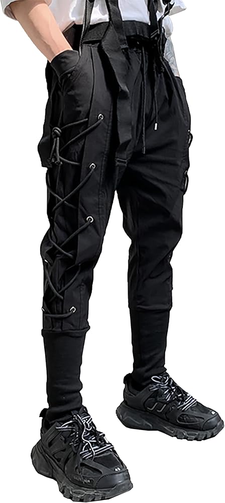 MOKEWEN Men's Jogger Pockets Ankle Athletic Ankle Cargo Pants