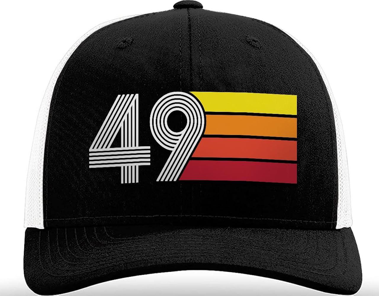 NewEleven 75th Birthday Gifts for Men Women - 1949 Birthday Decorations for Men Women - Gifts for Men Women Turning 75-75 Year Old Gifts for Men, Women, Mom, Dad, Wife, Husband - Retro Trucker Hat