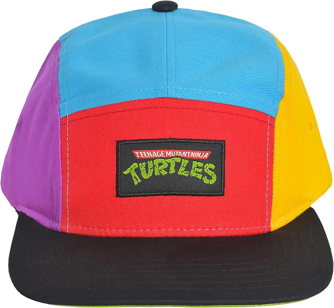 Concept One Teenage Mutant Ninja Turtles Cap, TMNT Adult Skater Snapback Baseball Hat with Flat Brim