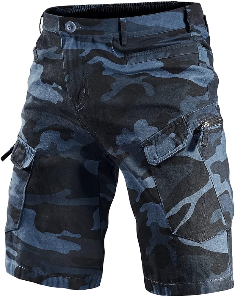 Tactical Cargo Cotton Work Shorts for Men Outdoor Casual Hiking Fishing Hunting Shorts with Multi Pockets