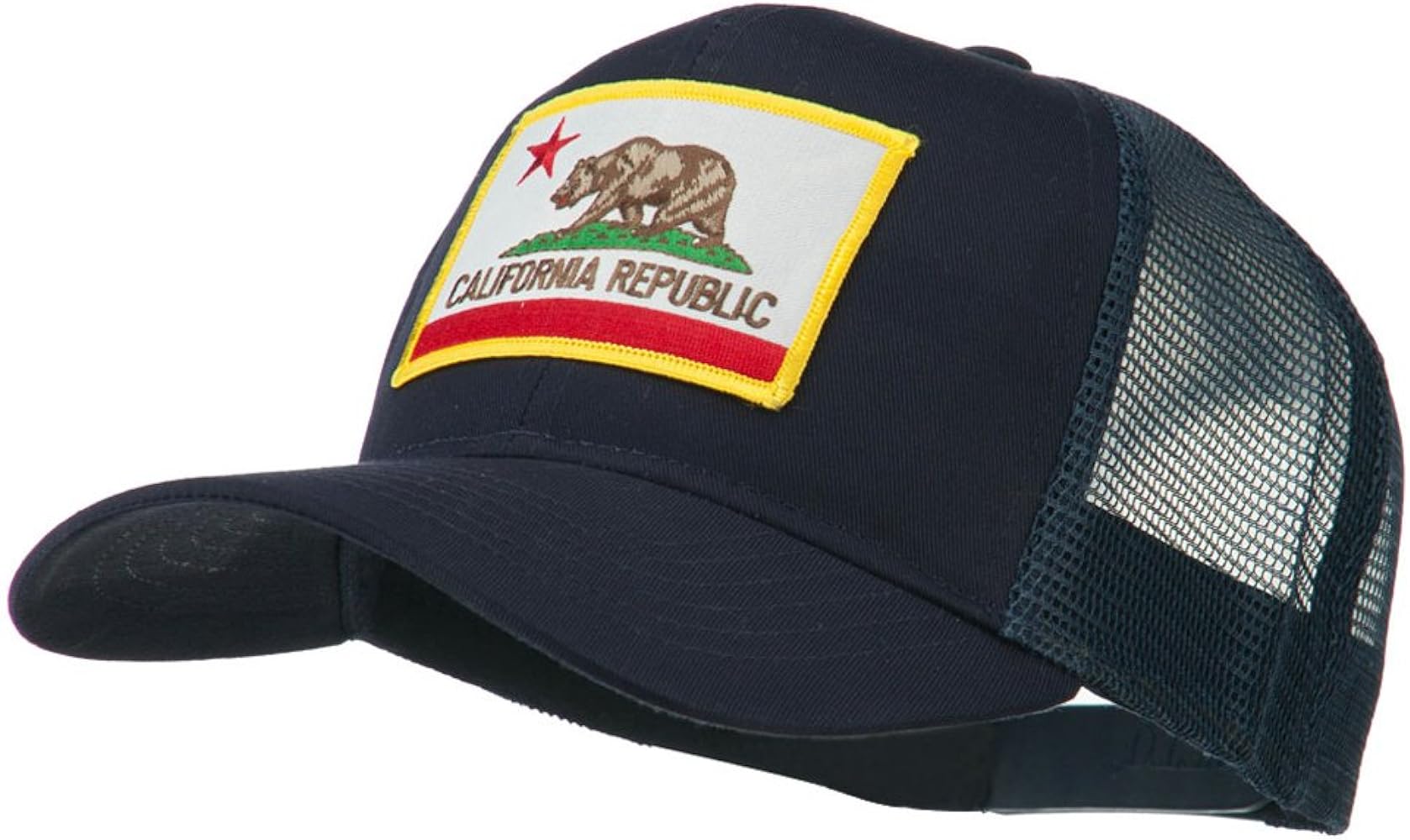 e4Hats.com California State Flag Patched Twill Mesh Cap