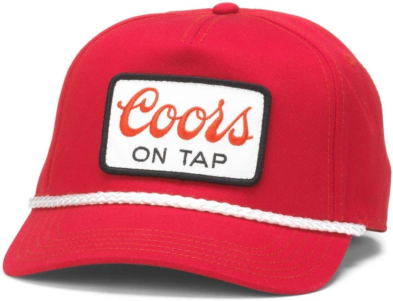 AMERICAN NEEDLE Coors Roscoe Adjustable Snapback Baseball Trucker Hat (23008A-COORS-RED)