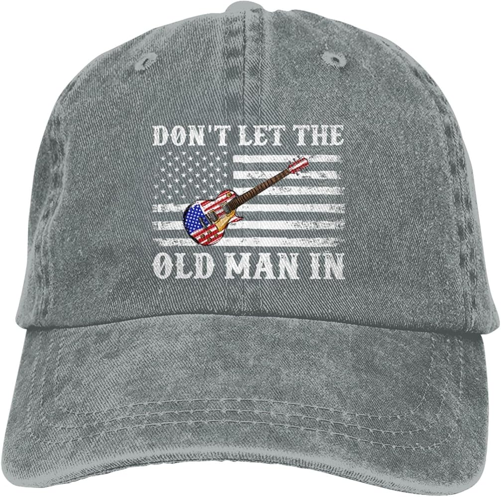 Hats for Men Baseball Cap Don't Let The Old Man in Beach Baseball Caps for Men Fashionable Caps Old Man Beach Cap