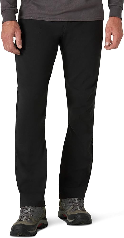 ATG by Wrangler Men's Zip Pocket Trail Pant, Black, 42W x 30L