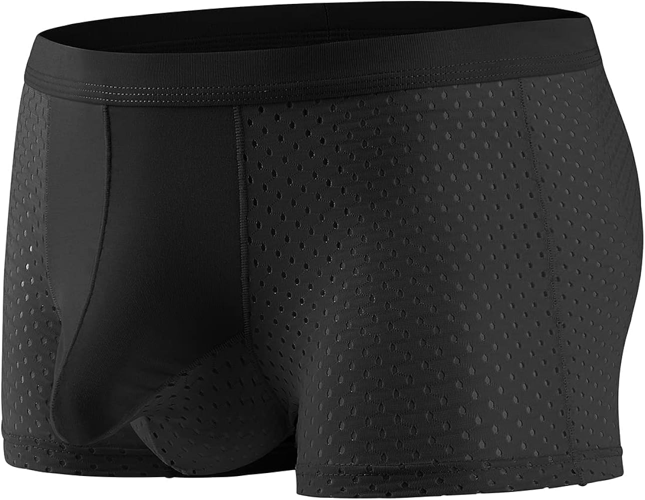 Evankin Men Mesh Ice Silk Underwear with Bulge Pouch Breathable Cool Boxer Briefs Ultra-thin panties