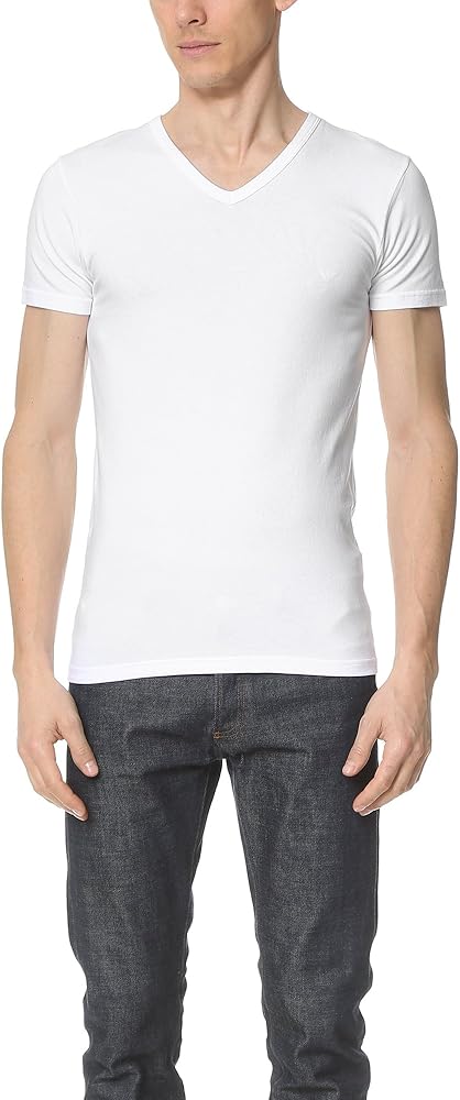 Emporio Armani Men's Cotton Stretch Vneck