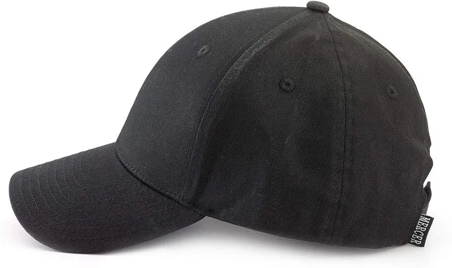 Mercer Culinary Classic Baseball Cap, Black, O/S, Model Number: M60080BK