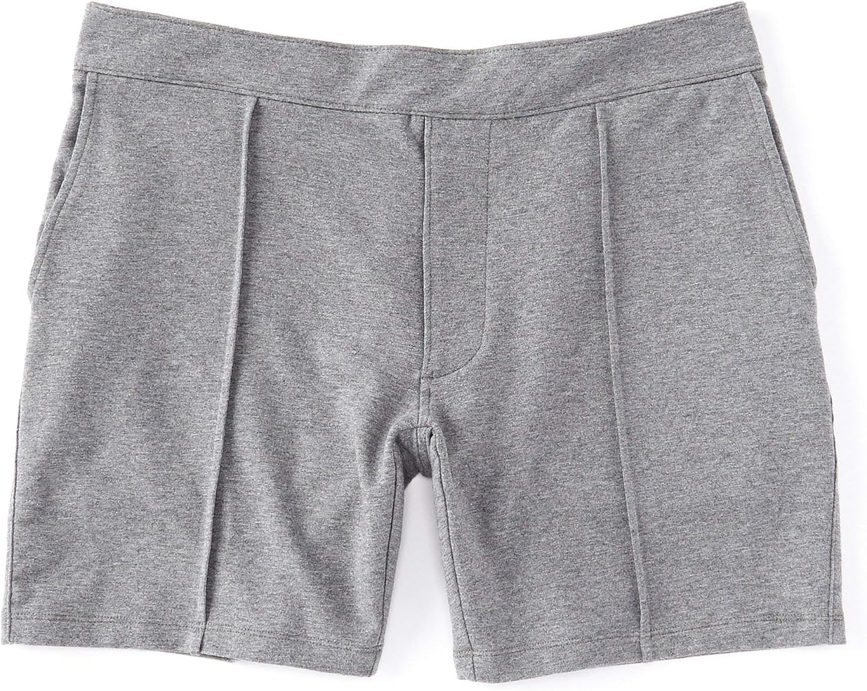 Crosby & Howard Flat-Front Knit Pintuck 7" Inseam Shorts S95HY501