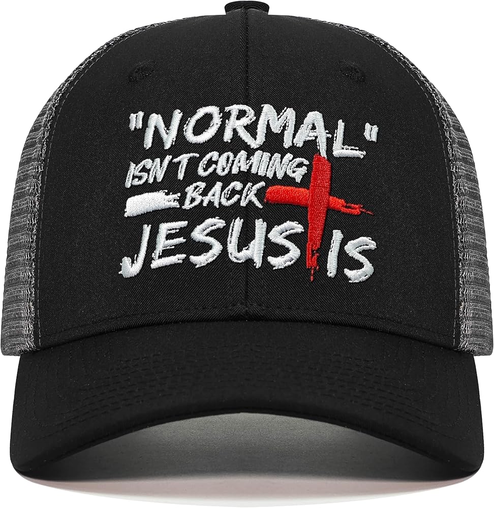 Christian Hats for Men Women,Jesus 3 Nail Cross Hat Christian Religious Gifts for Birthday/Christmas