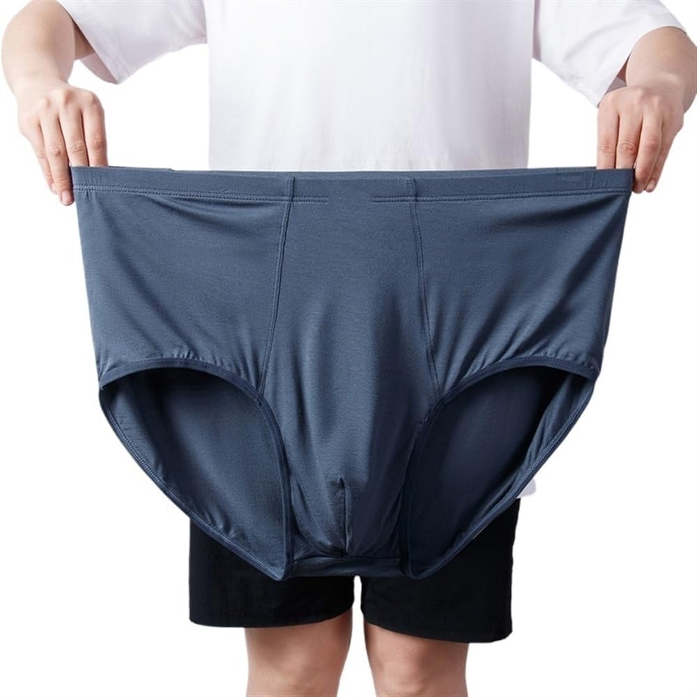 Plus Size XL-8XL Modal Cotton Briefs Middle-aged And Elderly Men High Waist Loose Underwear Soft Comfort Panties