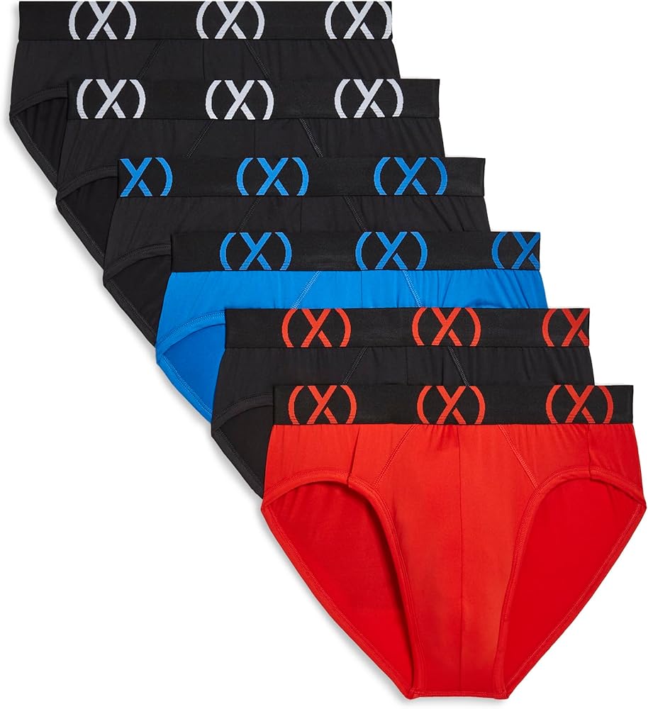 2(X)IST mens (X) Sport 6-pack No Show Brief