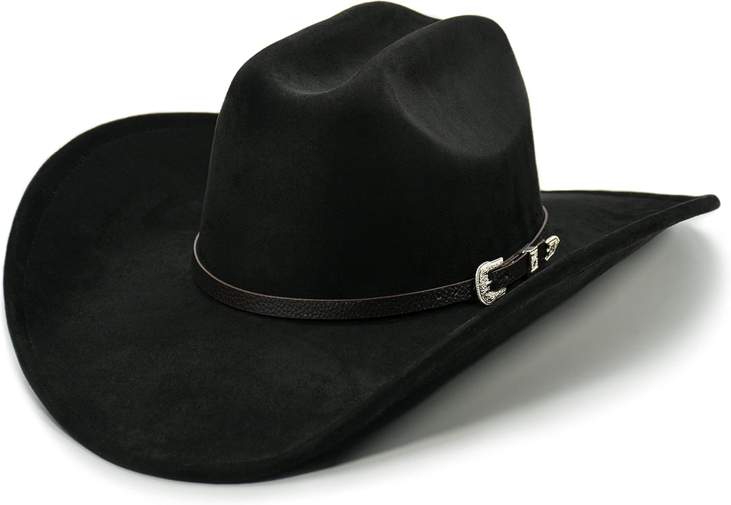 Cowboy Hat for Women and Men with Shapeable Wide Brim - Felt Cattleman Western Hats for Cowboys and Cowgirls