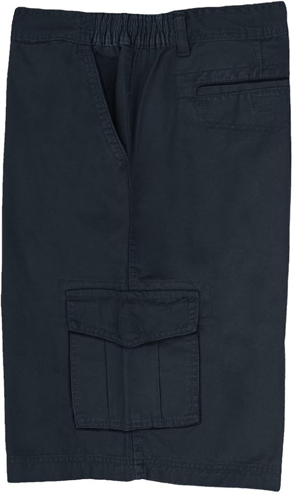 Big Men's Cargo Shorts with Expandable Waist Size 56 Navy #872B