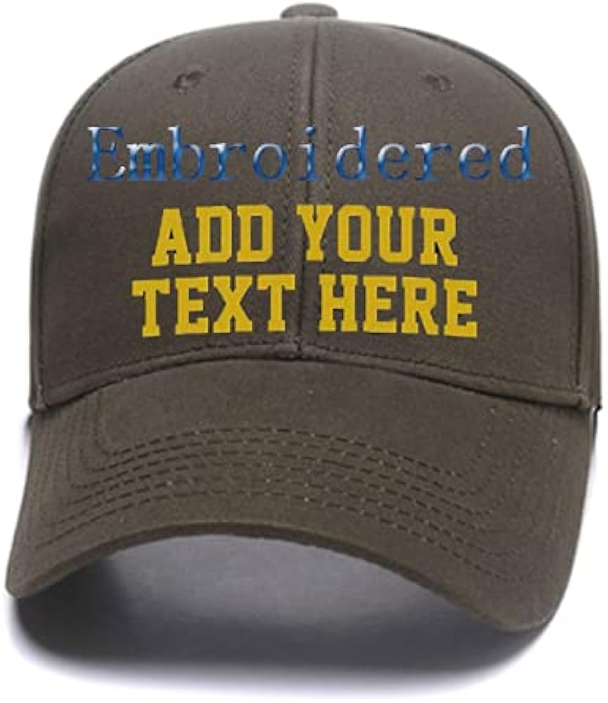 Sports Outdoors Snapback Visors Custom Text Embroidered Dad Hats Personalized Hip Hop Curved Bill Baseball Caps