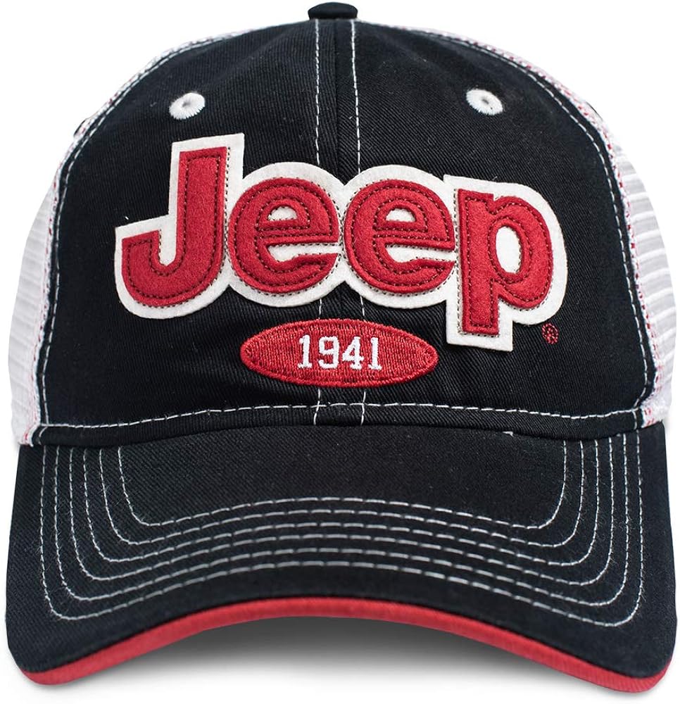 Jeep Felt Appliqué Hat Black