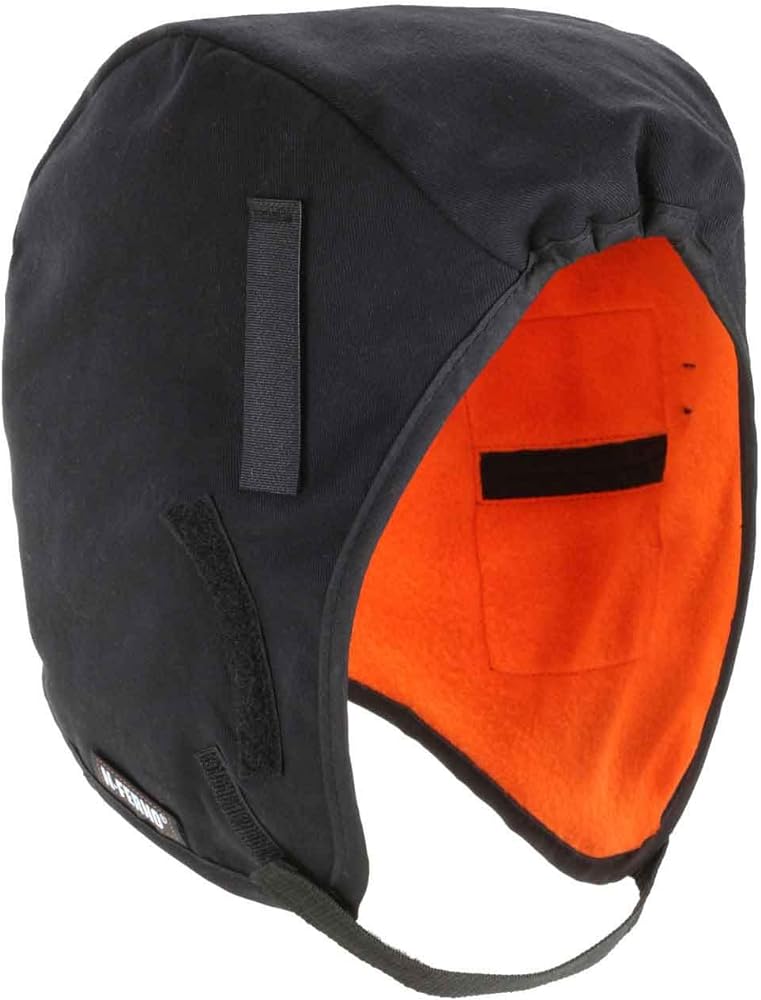 Ergodyne N-Ferno 6850 Winter Hard Hat Liner - 2-Layer, Fleece-Lined, Cotton Shell, Reg-Length