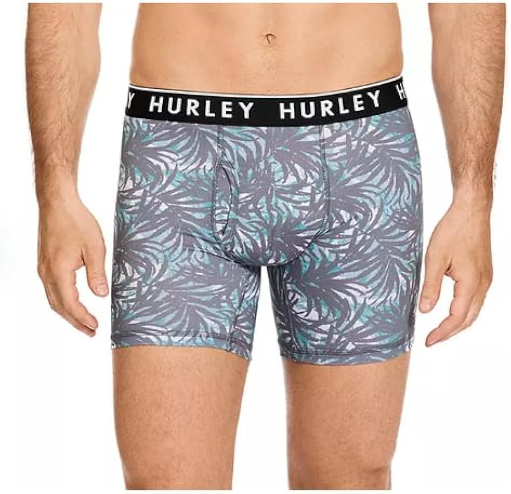 Hurley Performance Boxer Brief With Fly Pouch 4pk Medium Multicolor