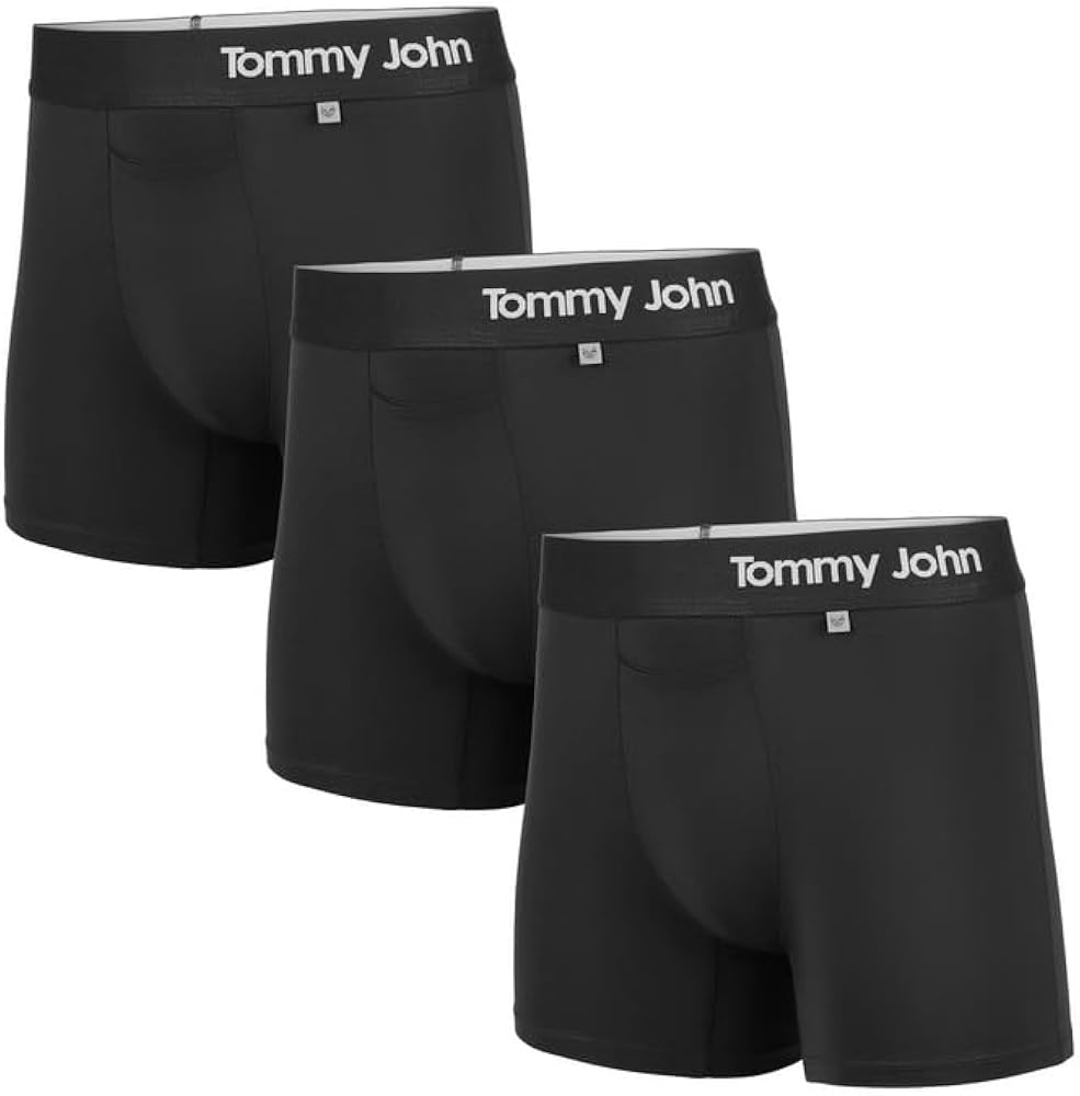 Tommy John Men’s Underwear – Cool Cotton Hammock Pouch Trunk with Shorter 4" Inseam – Comfortable, Breathable Underwear