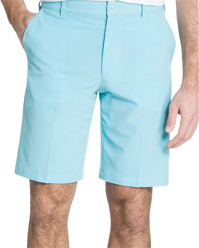 IZOD Mens Cotton Casual Walking Shorts, Blue, 30