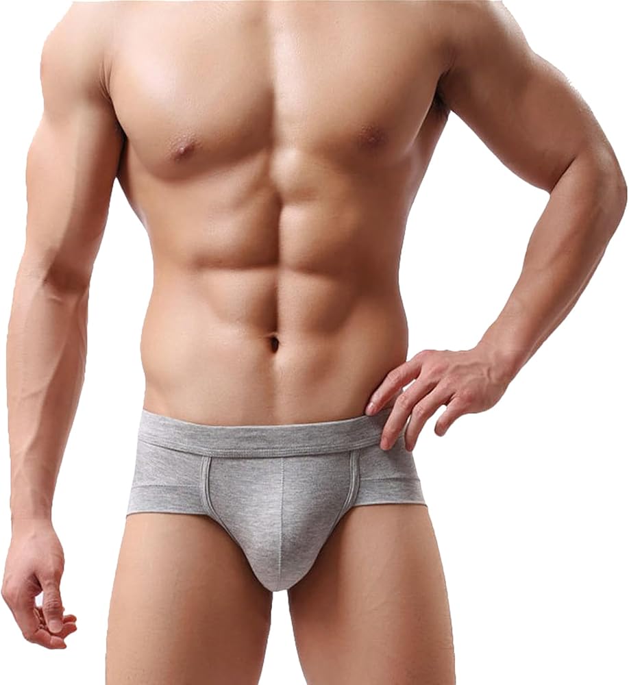 Men's Underwear Briefs Sexy No Fly Pouch Moisture Wicking Underpants Soft Breathable