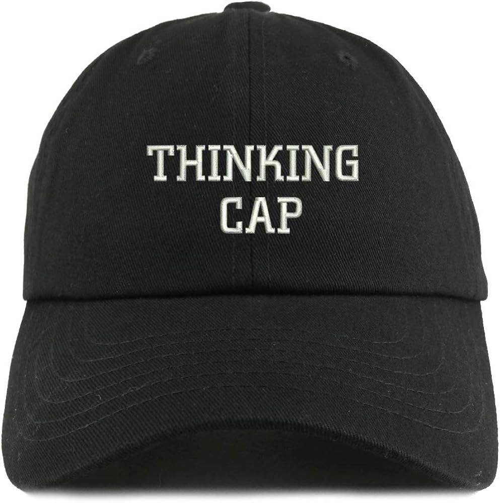 Trendy Apparel Shop Thinking Cap Solid Adjustable Unstructured Dad Hat