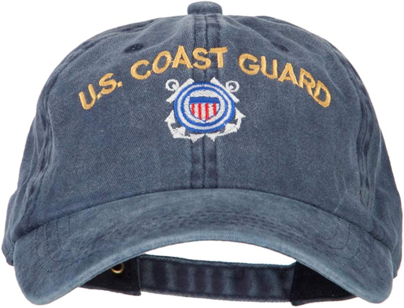 US Coast Guard Logo Embroidered Washed Cotton Twill Cap