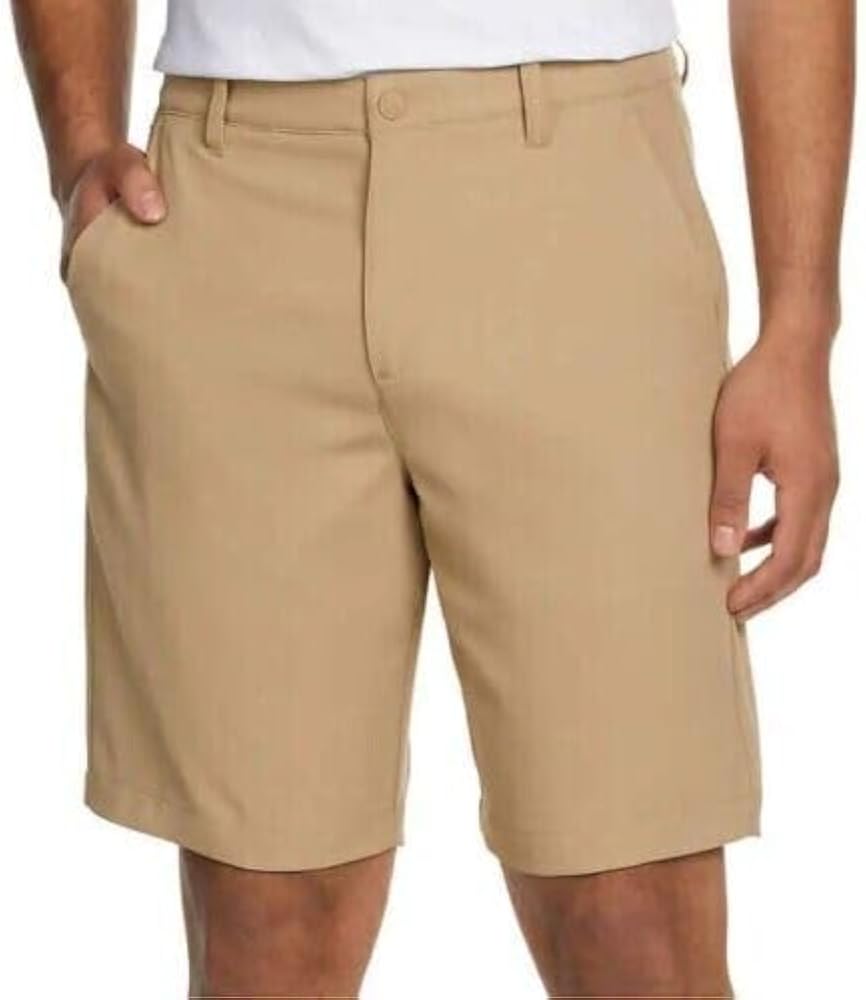 KIRKLAND Signature Men's Performance Shorts (Khaki, 32)