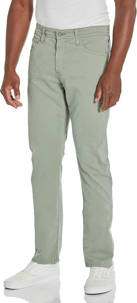 AG Adriano Goldschmied Men's Everett Slim Straight Leg Twill Pants, Rocky River, 31W x 34L